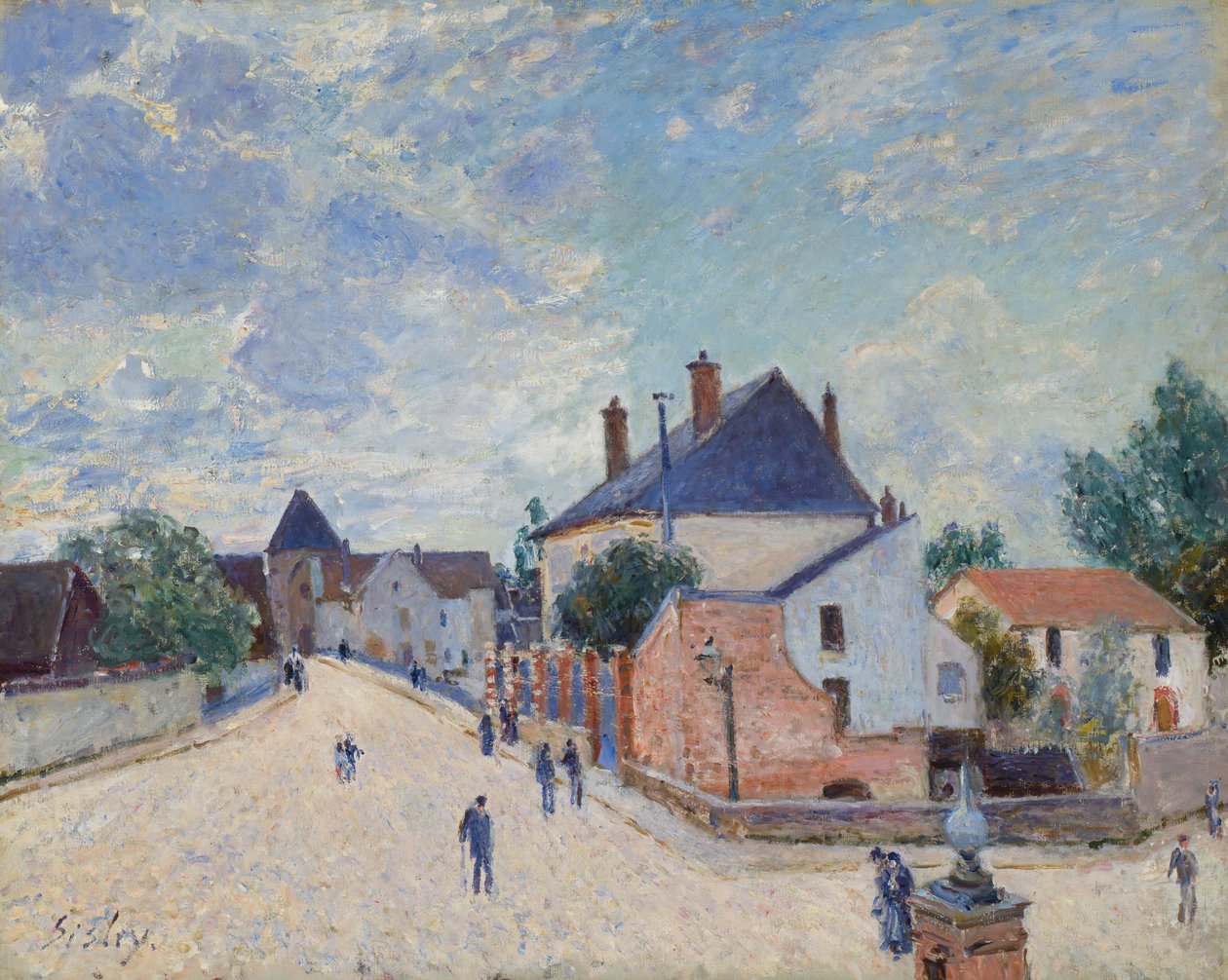 Gata i Moret, ca. 1890. av Alfred Sisley