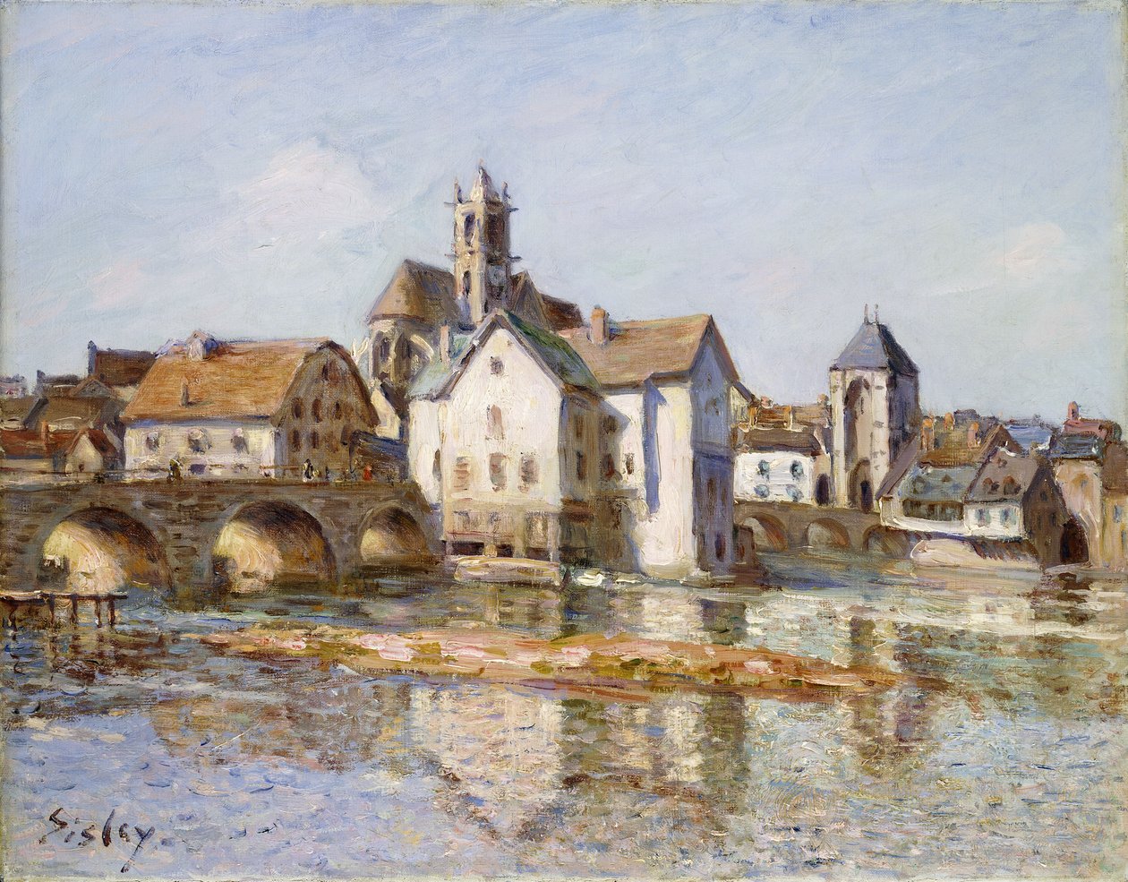 Bron i Moret, 1892 av Alfred Sisley