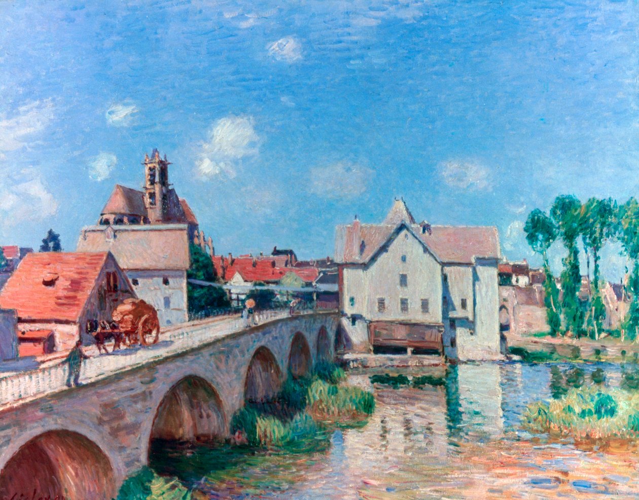 Bron i Moret, 1893 av Alfred Sisley