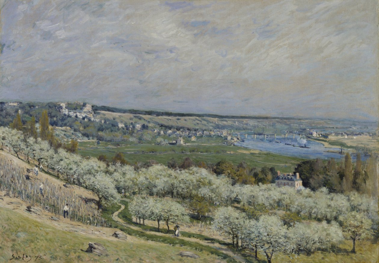 Terrassen i Saint-Germain, Spring av Alfred Sisley