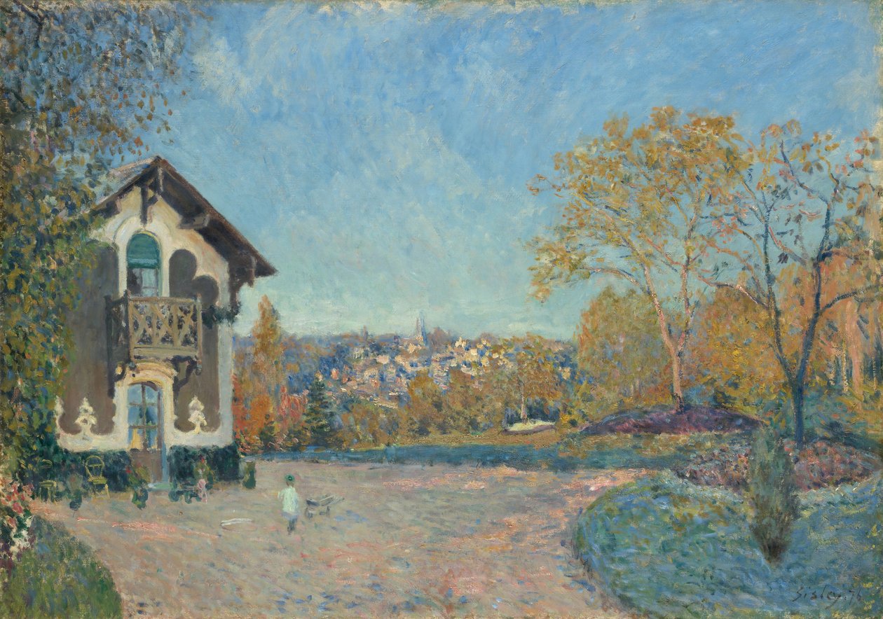Utsikt över Marly-le-Roi från Coeur-Volant, 1876. av Alfred Sisley