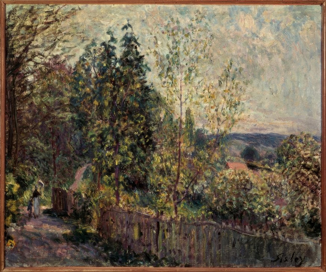Skogsstig av Alfred Sisley