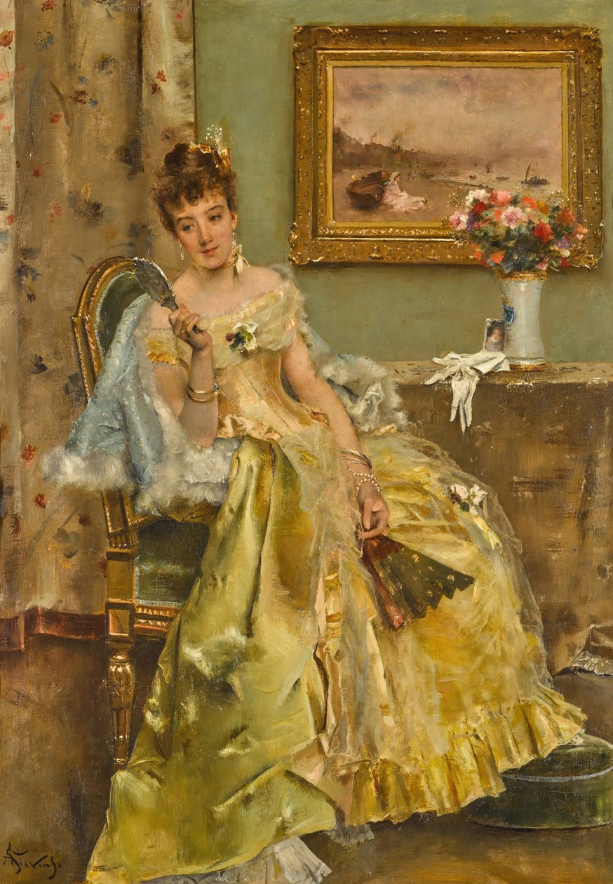 Koketteri. av Alfred Emile Stevens