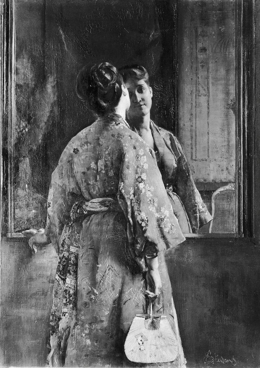 Den japanska dräkten, ca. 1872. av Alfred Emile Stevens