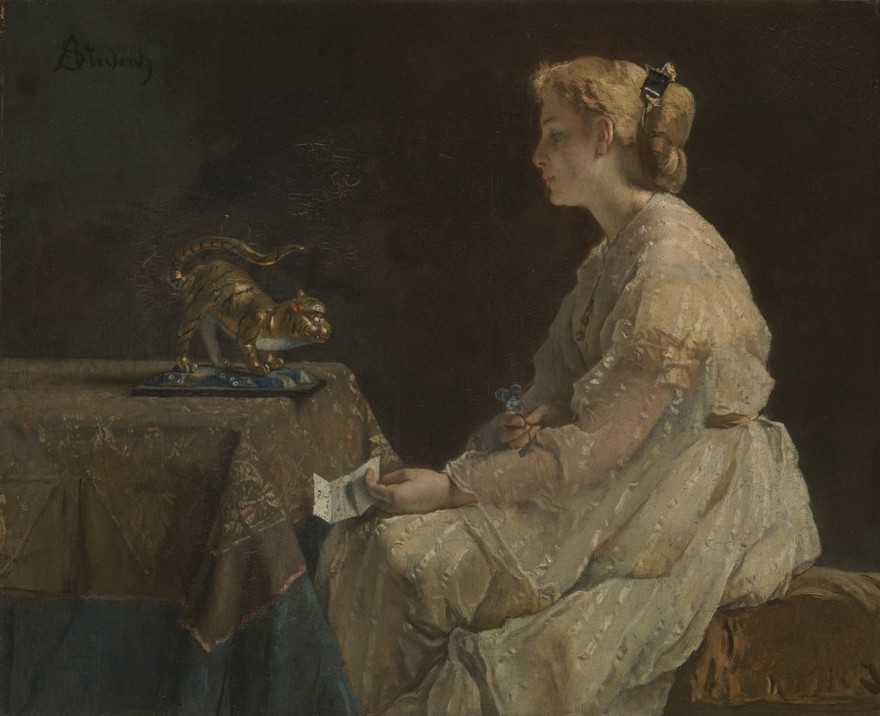 Nutiden, c. 1870 av Alfred Emile Stevens