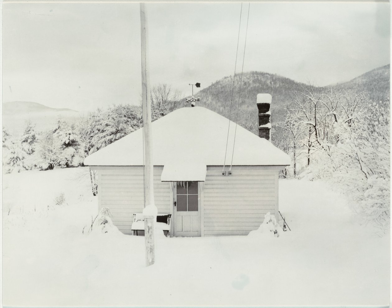Först snö och lilla huset av Alfred Stieglitz