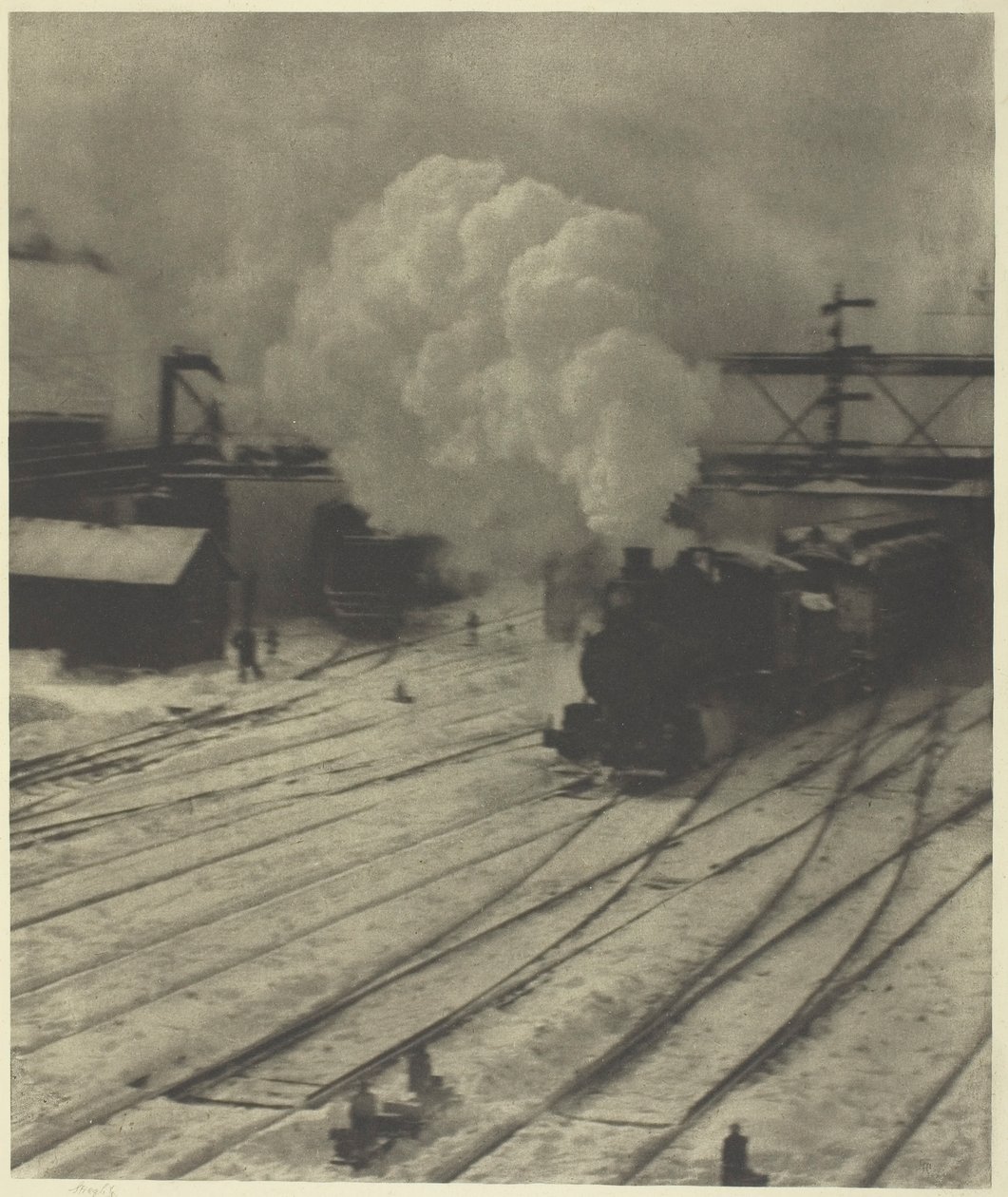 Järnvägsgården, vintern, 1903. av Alfred Stieglitz