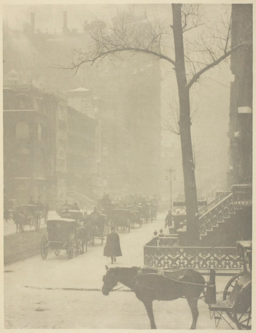 The Street, Fifth Avenue av Alfred Stieglitz