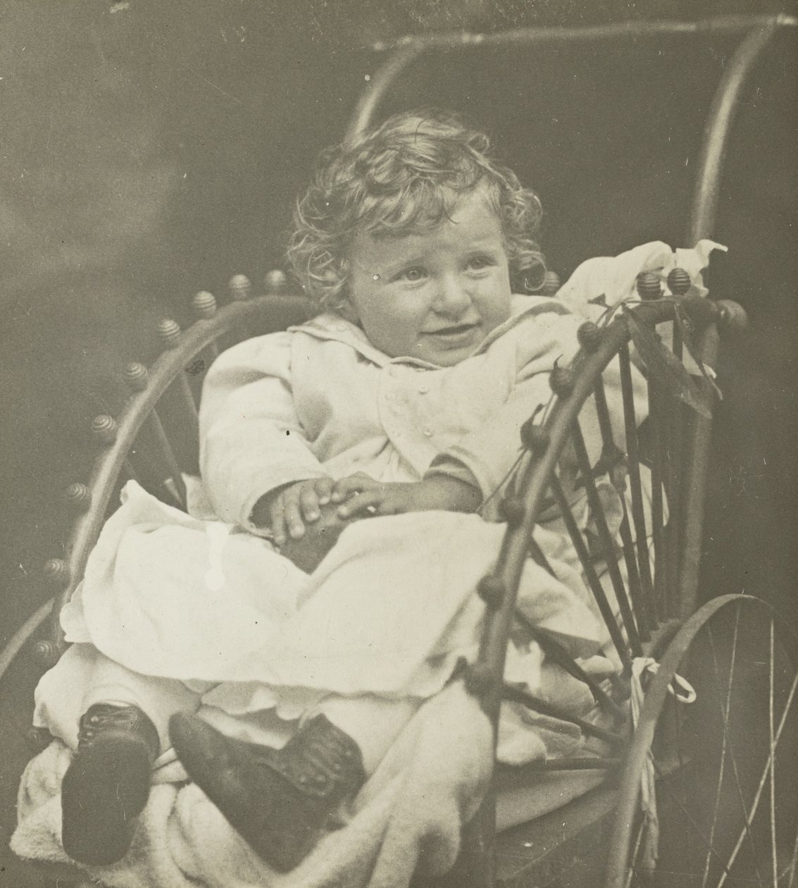 Utan titel (Howard Schubart i vagn) av Alfred Stieglitz
