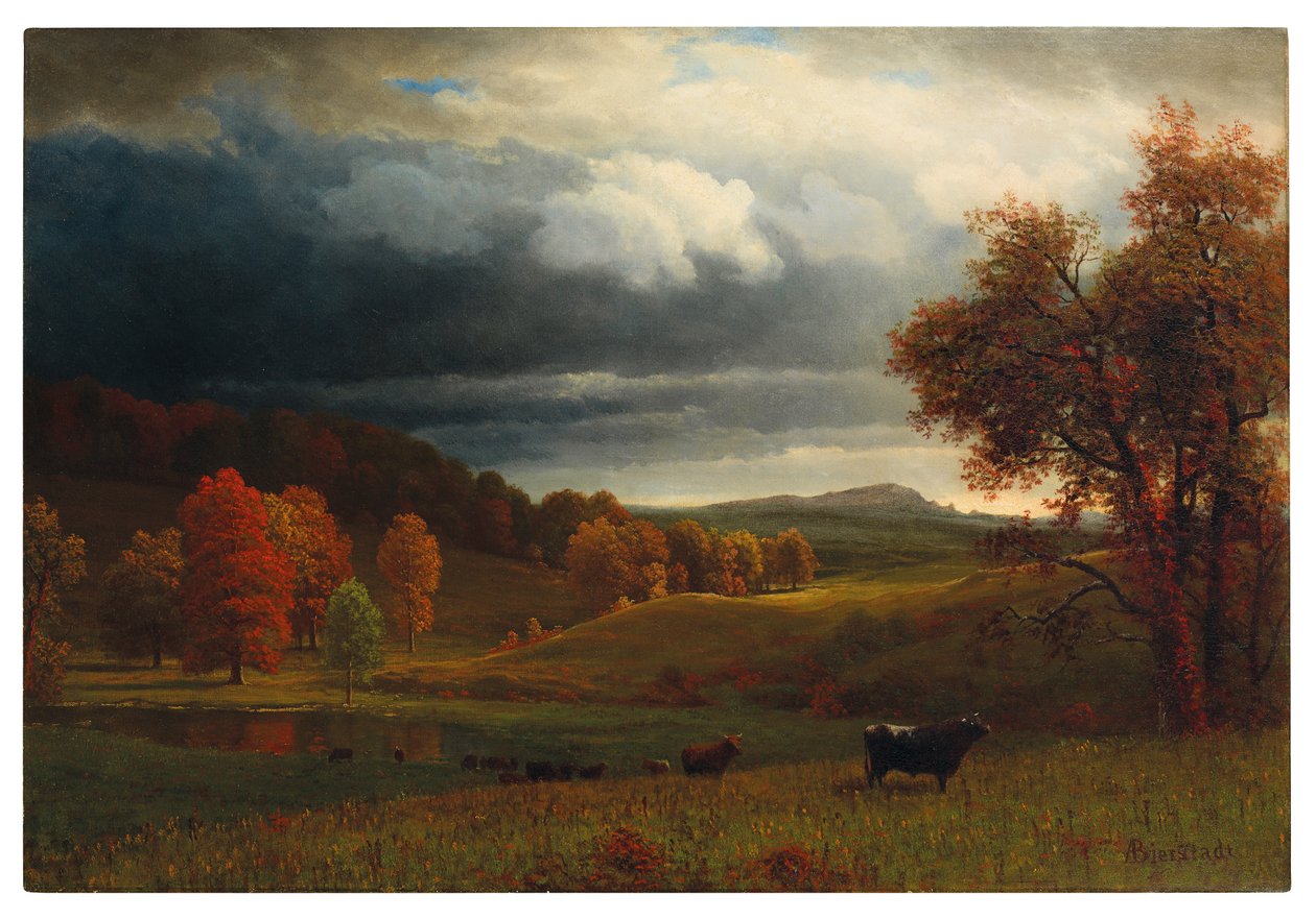 Höstens landskap: Catskillsbergen av Alfred Thompson Bricher