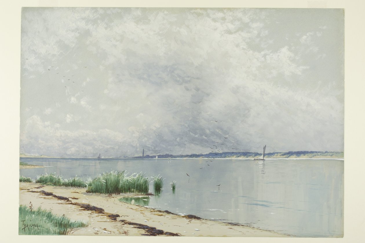Reflekterade vass av Alfred Thompson Bricher