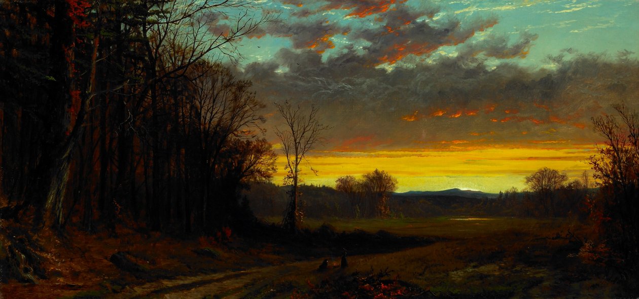 Skymning i vildmarken av Alfred Thompson Bricher