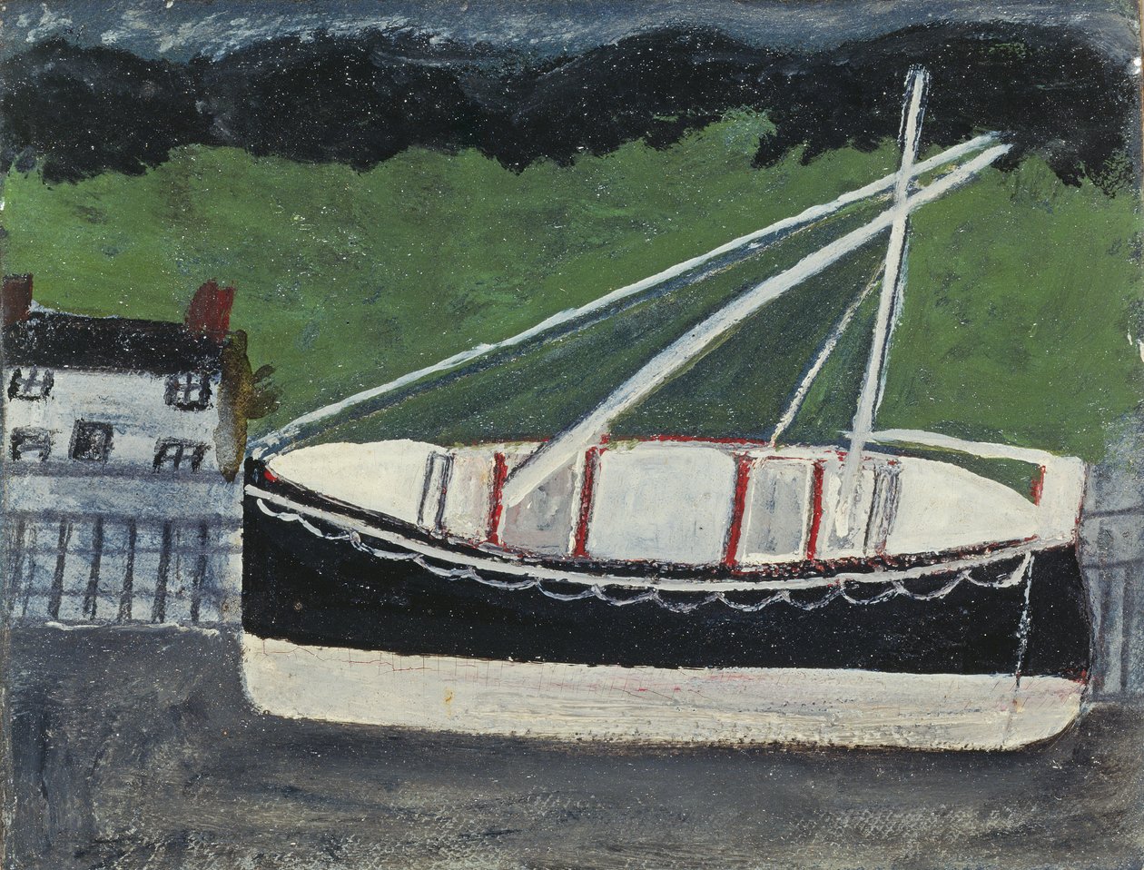 Båtar i hamnen av Alfred Wallis