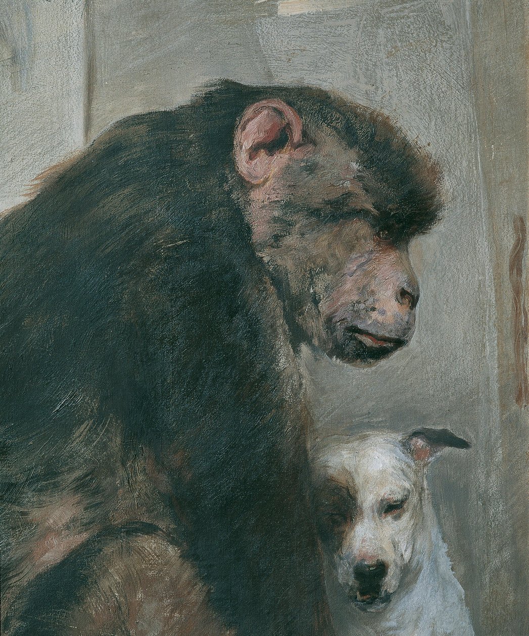 Apa och hund av Alfred Wesemann