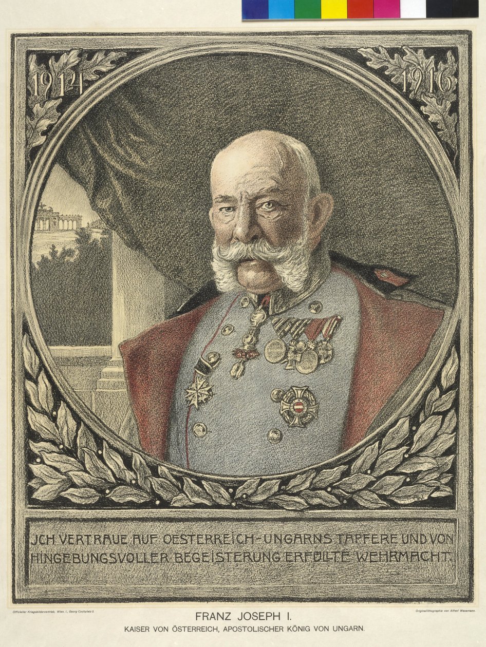 Kejsare av Österrike Franz Joseph I av Alfred Wesemann