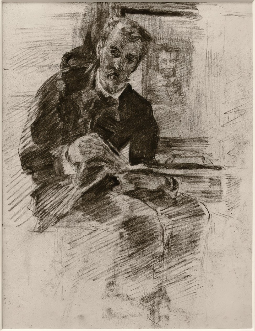 Läsare Man av Alfred William Finch