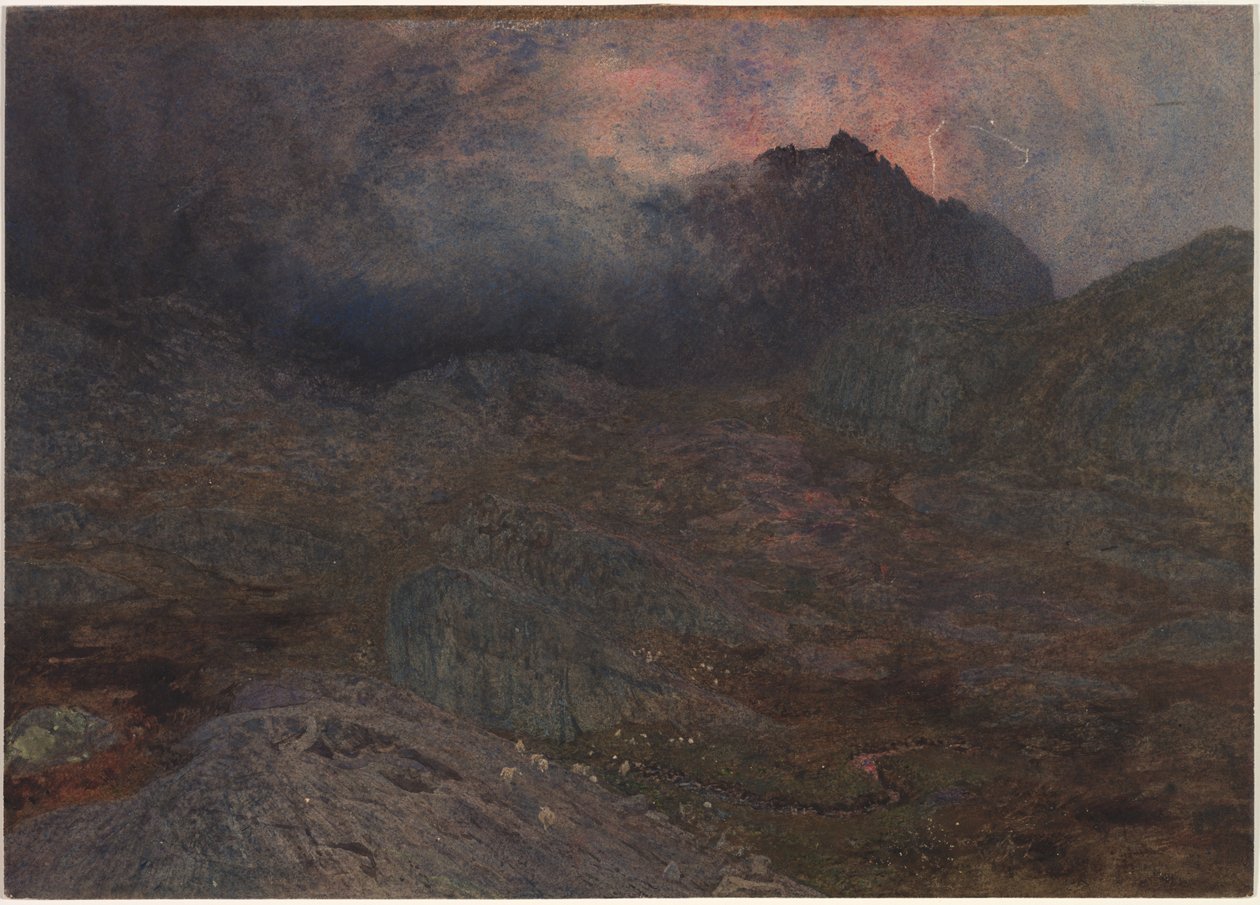 Cwm Trifaen, c. 1857. av Alfred William Hunt