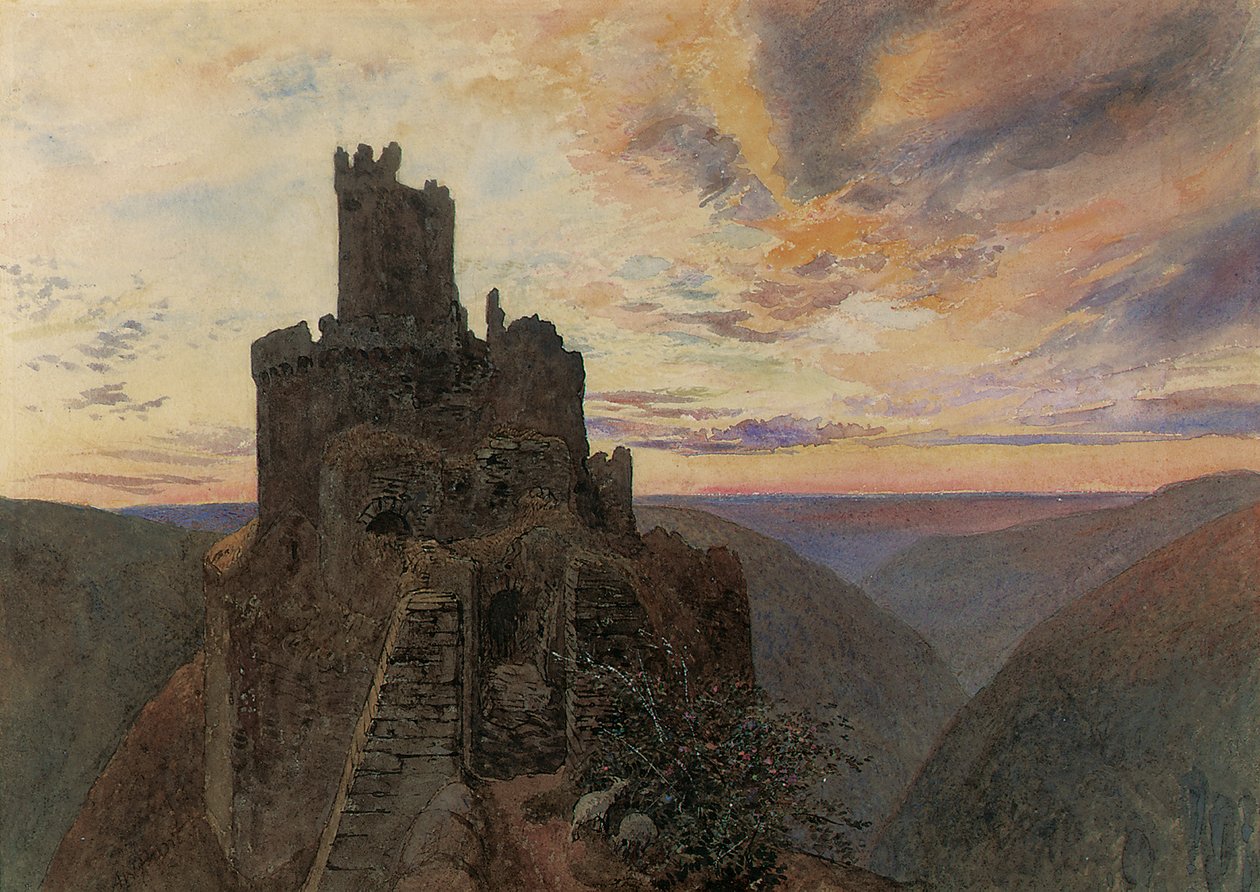 Ehrenburg vid Mosel av Alfred William Hunt