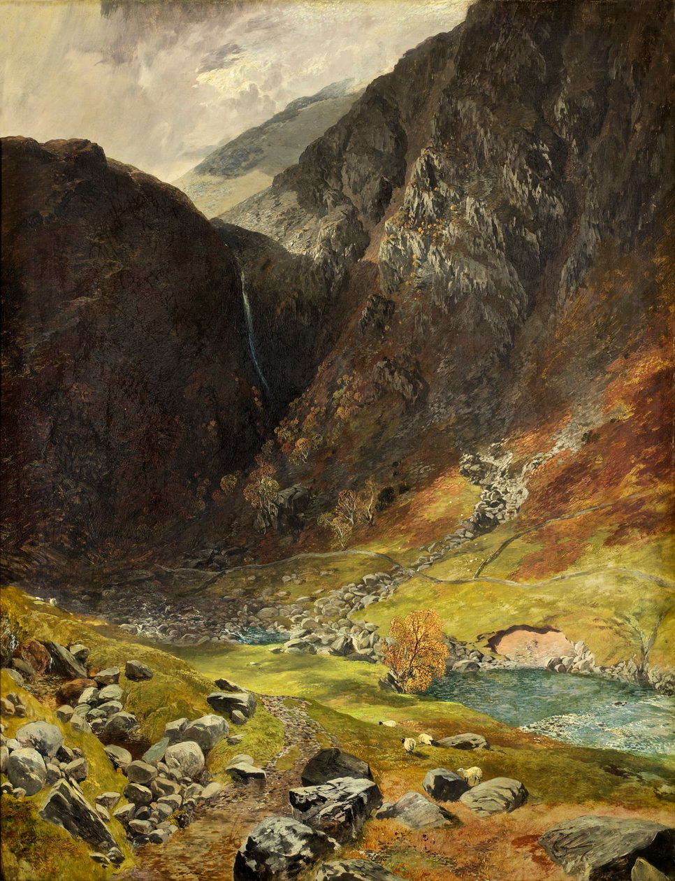 Styhead Pass, Borrowdale, 1854 av Alfred William Hunt