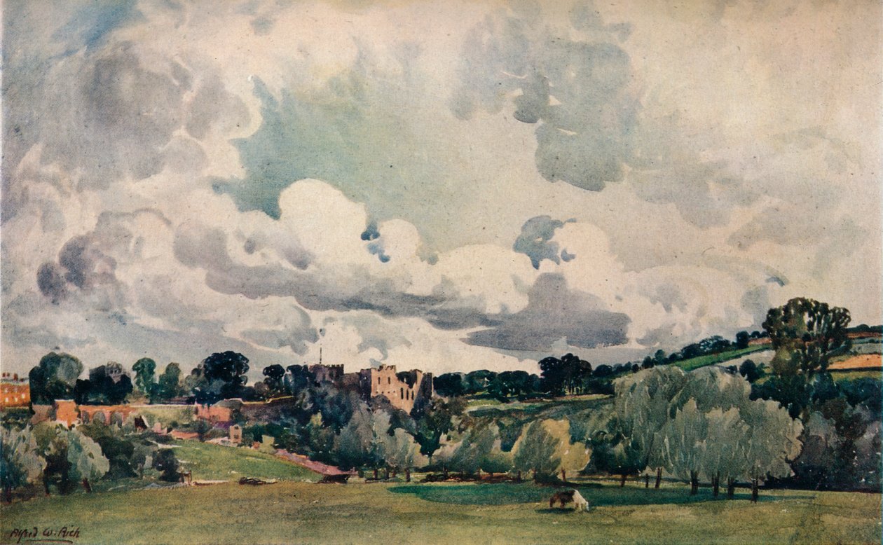 Ludlow Castle, c1880 av Alfred William Rich