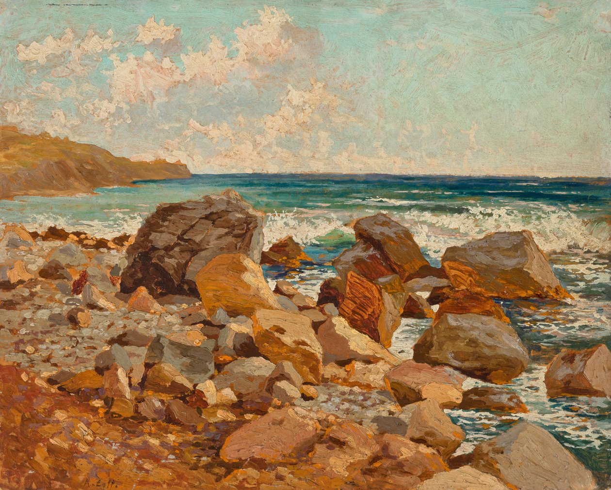 Surfa på Nervi av Alfred Zoff