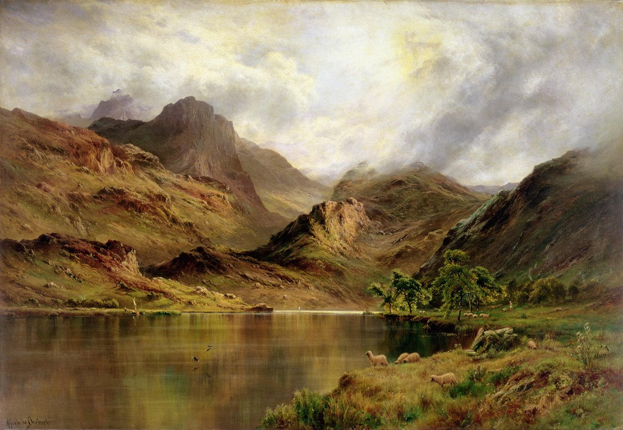 Banks of Arrochar (olja på duk) av Alfred de Breanski
