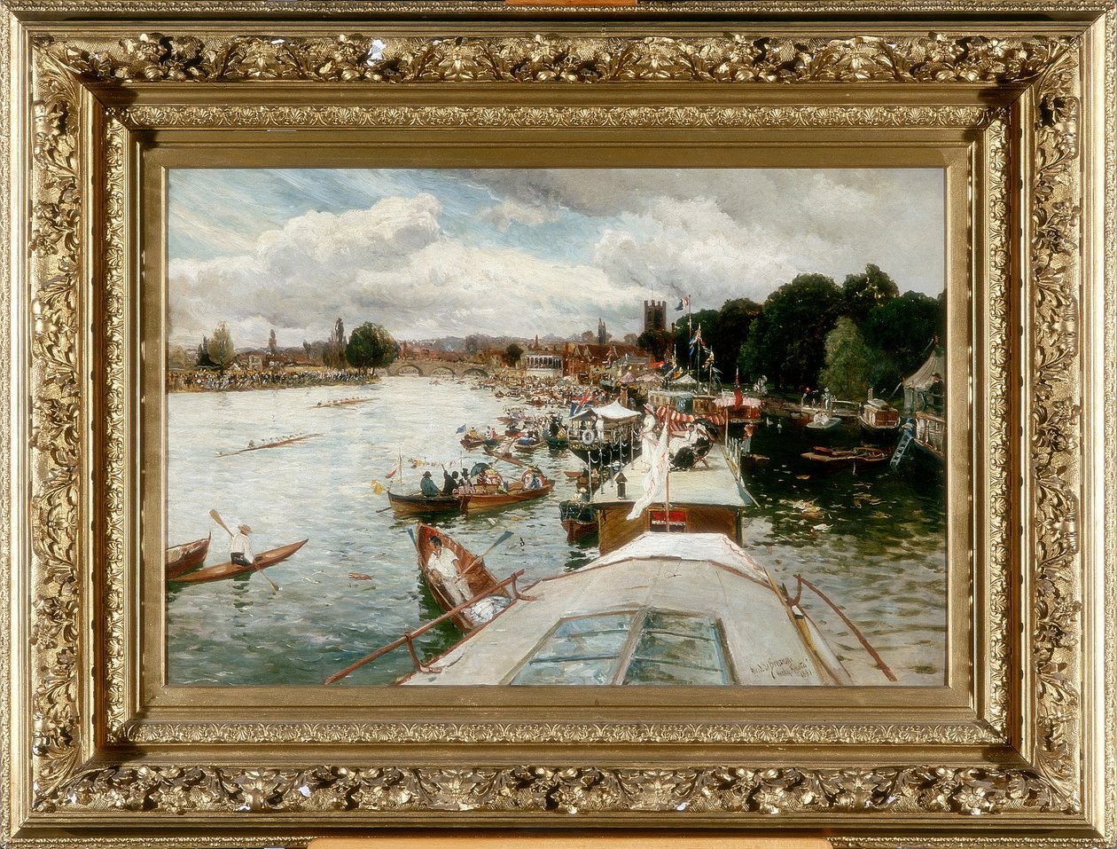 Henley Regatta, 1881 av Alfred de Breanski