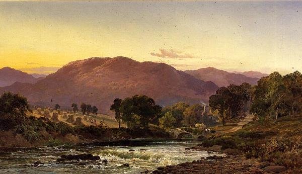 Nära Llangollen Pass, North Wales av Alfred de Breanski