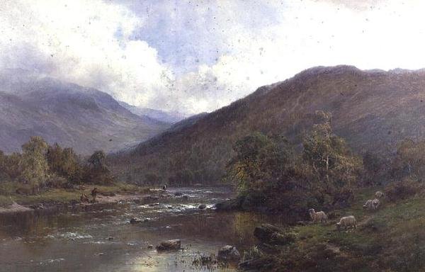Dee nära Balmoral av Alfred de Breanski