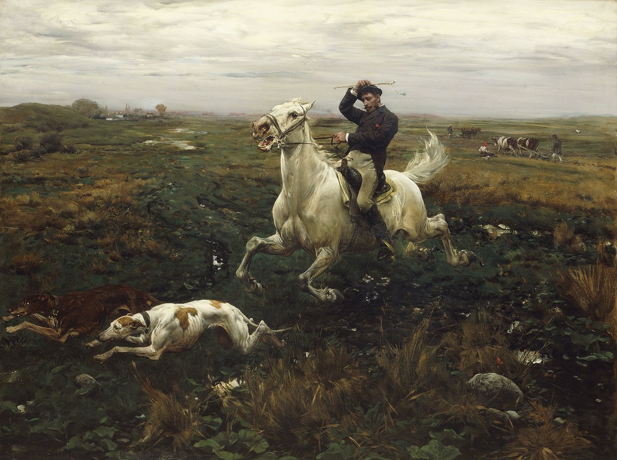 Godsägaren; Der Gutsherr, av Alfred von Wierusz Kowalski