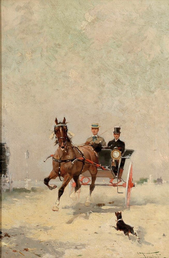 Carriage riding av Alfredo Tominz