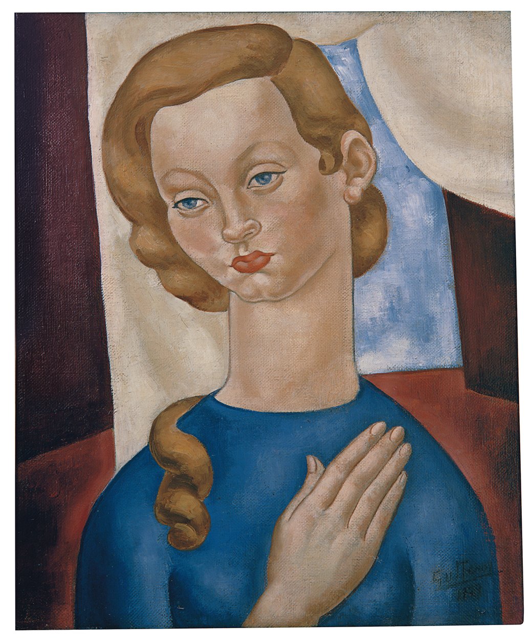Figur av en kvinna; kvinna figur av Alfredo Guttero