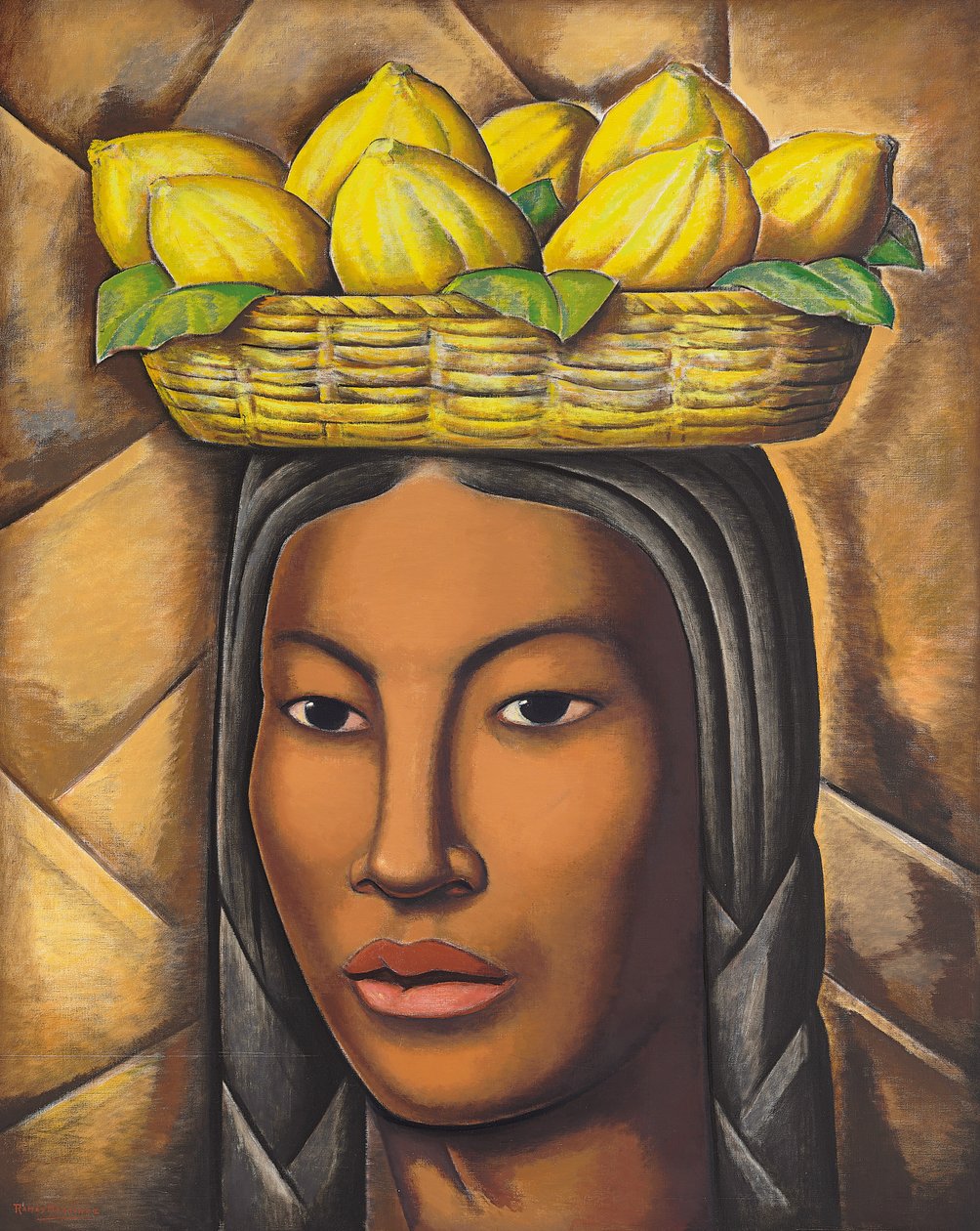Indien, ca 1936 (olja på duk) av Alfredo Ramos Martinez