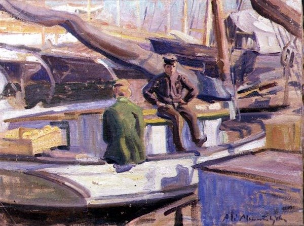 Helsingfors hamn av Ali Munsterhjelm
