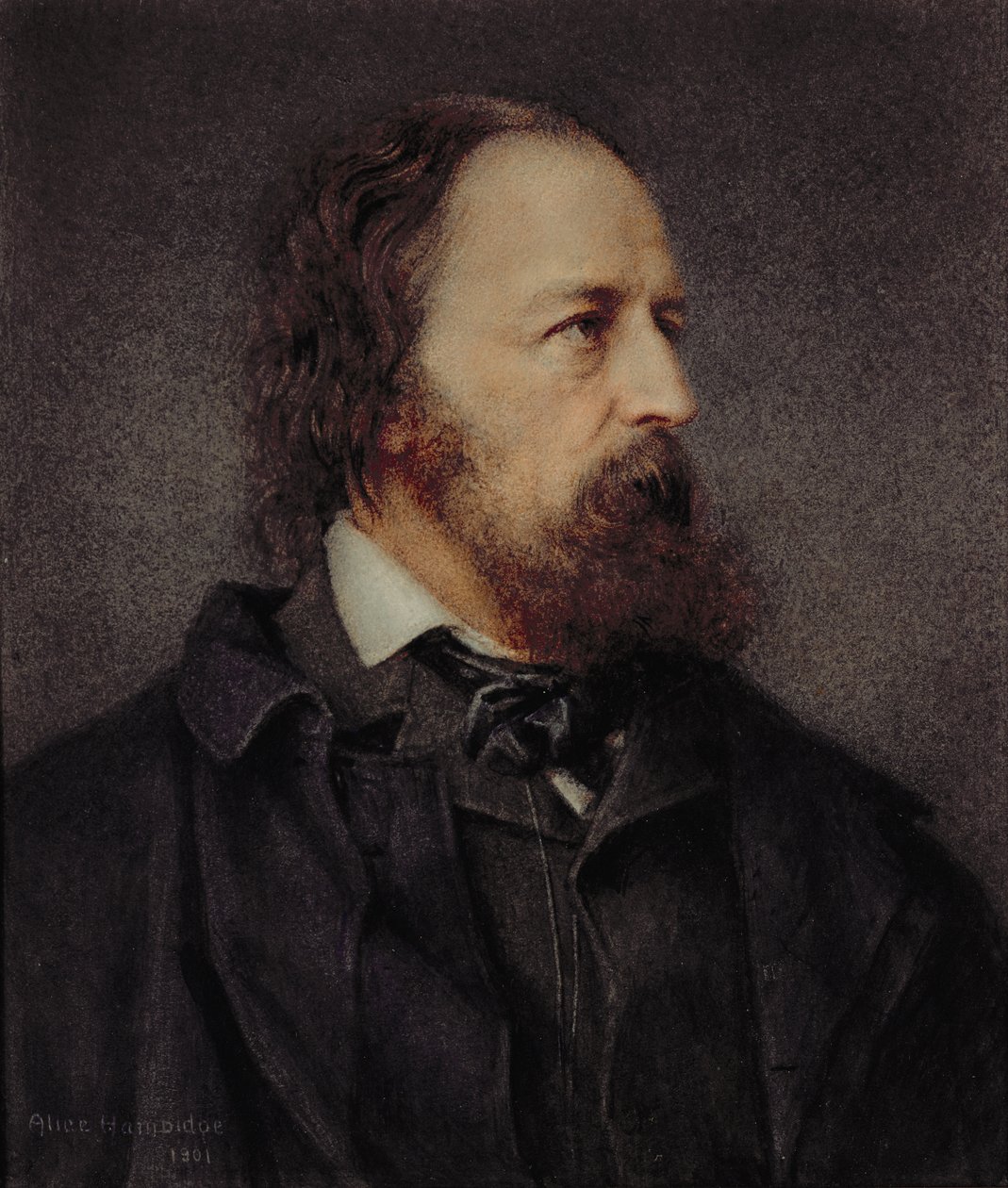 Lord Alfred Tennyson (1809-92) av Alice Hambidge