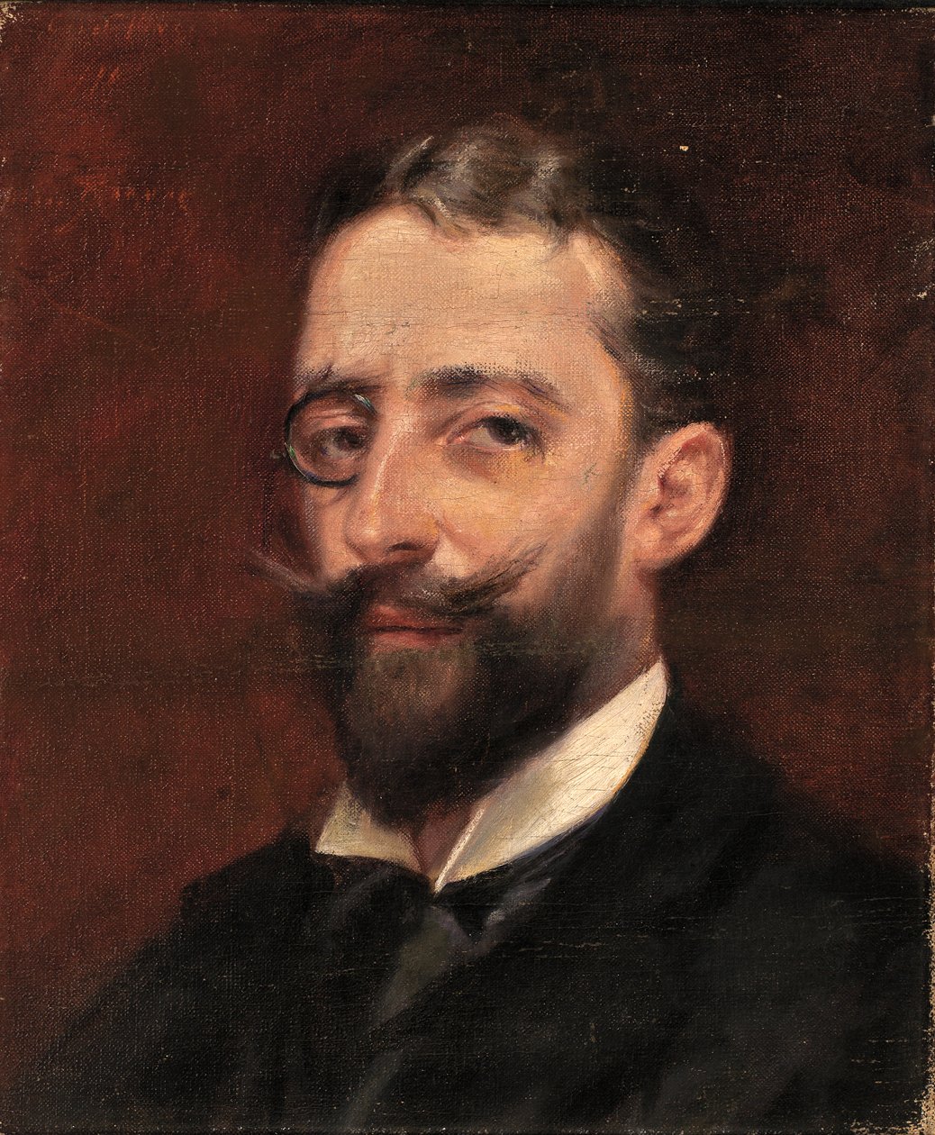 Man med monokel, ca. 1887-1889. av Alice Pike Barney