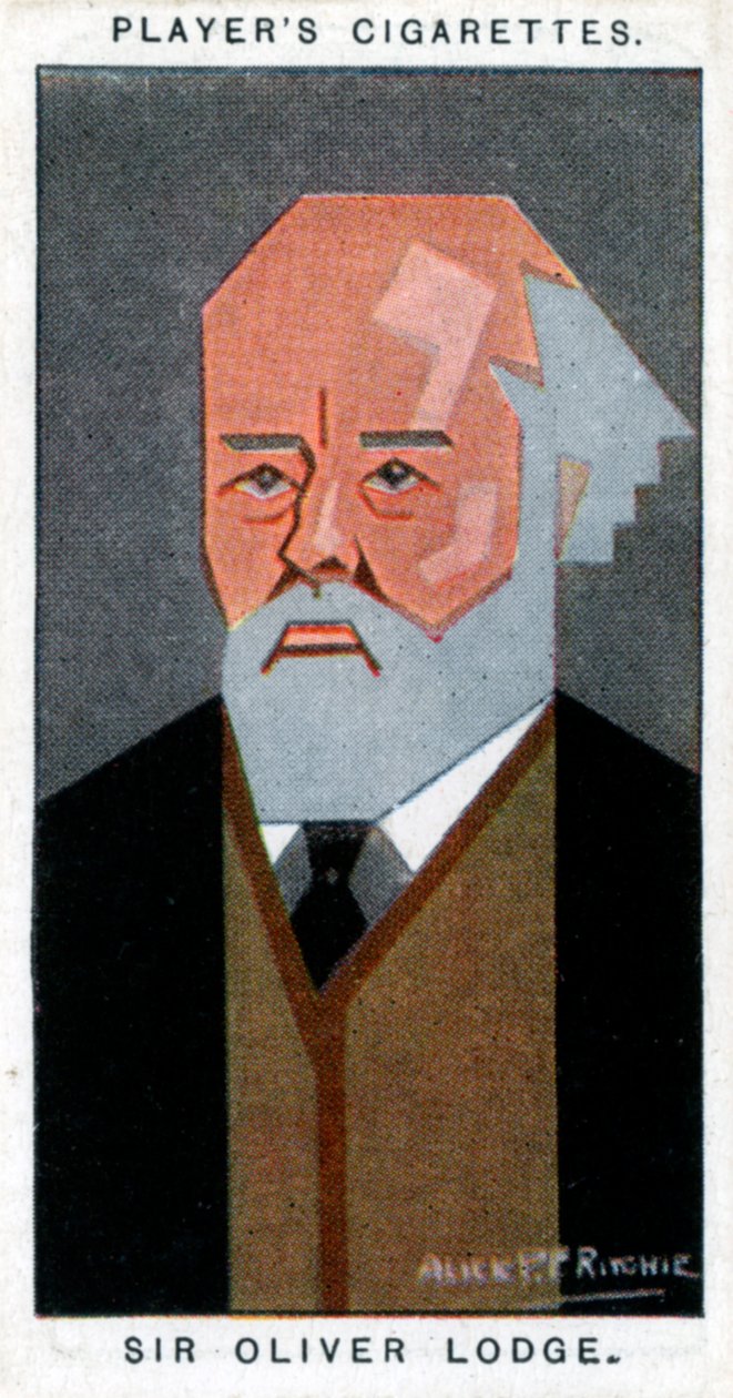 Sir Oliver Lodge, brittisk fysiker, 1926. av Alick P. F. Ritchie