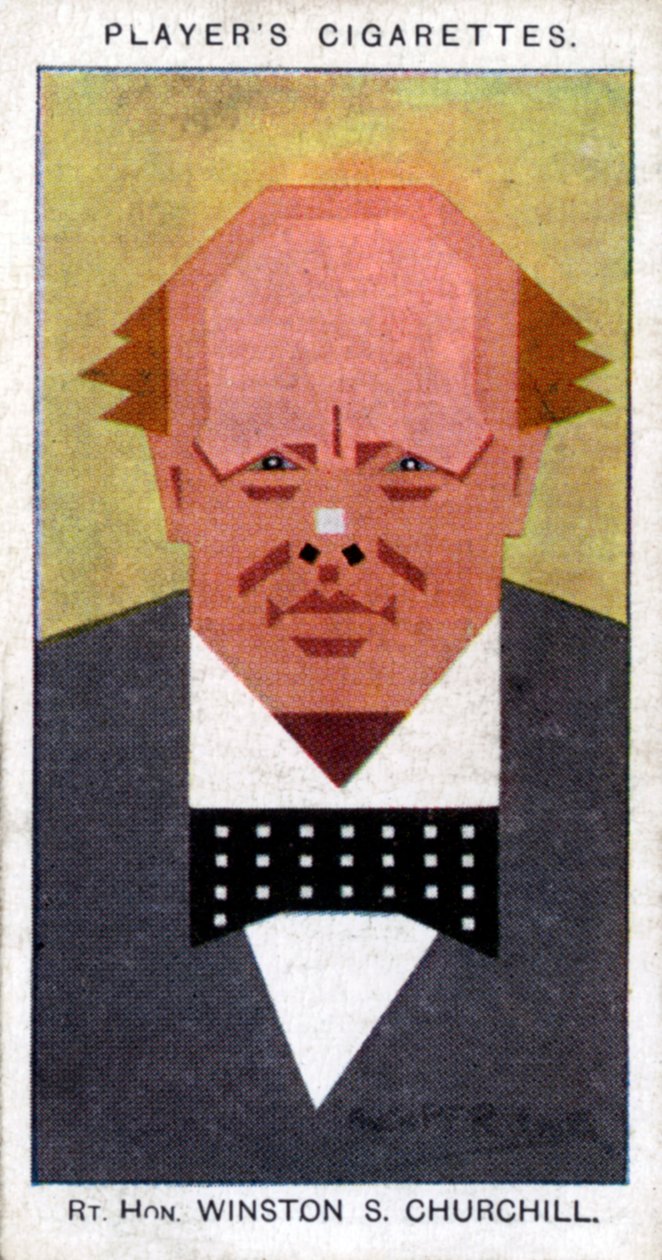 Winston Churchill, brittisk premiärminister, 1926 av Alick P. F. Ritchie
