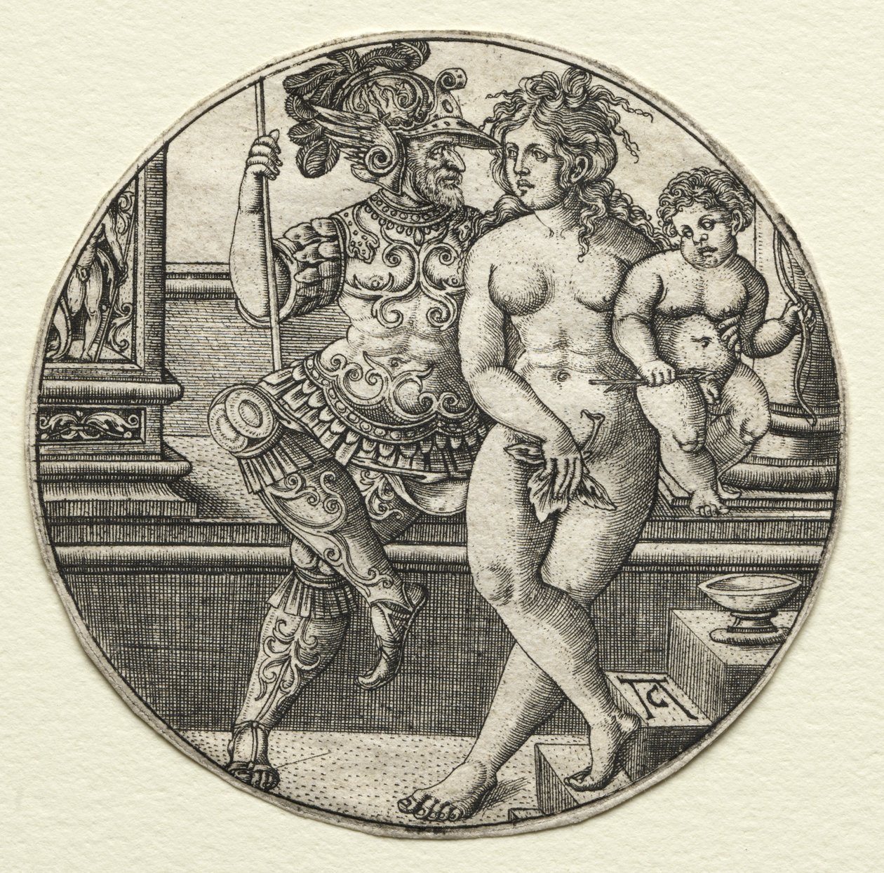 Mars, Venus och Amor av Allaert Claesz