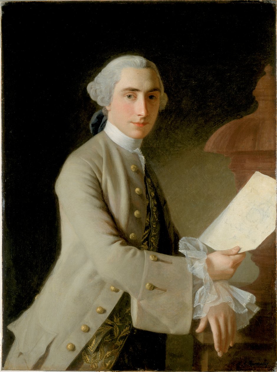 Porträtt av James Adam, 1754 av Allan Ramsay