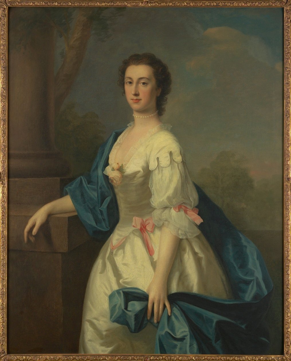 Porträtt av en dam, ca 1744 av Allan Ramsay