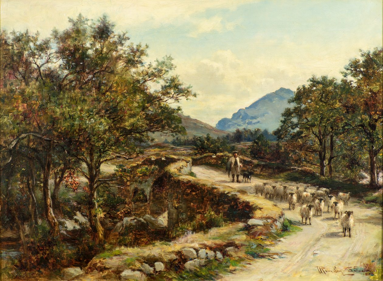 Gamla bron vid Inverlochy, Glenorchy av Allan Ramsay