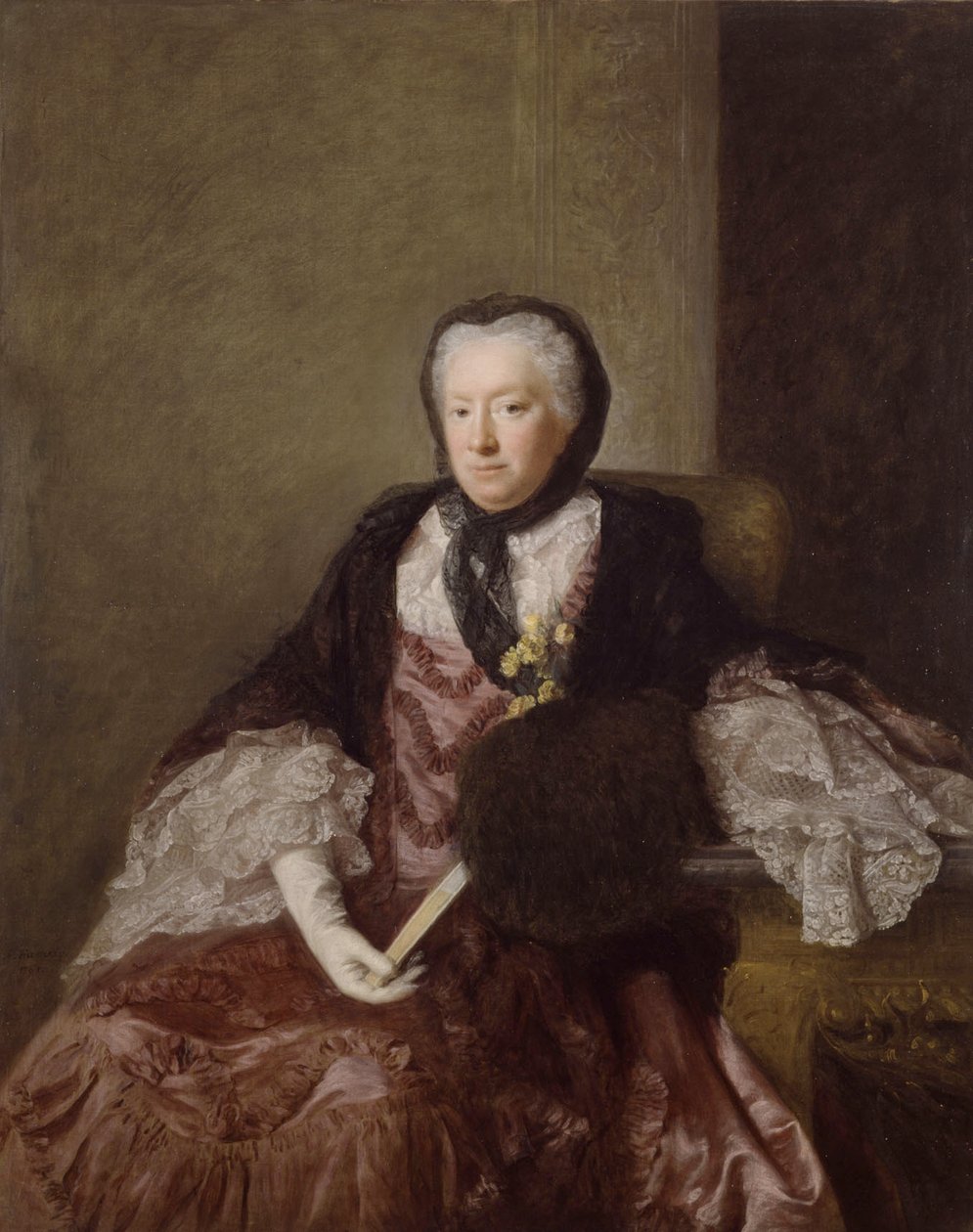 Porträtt av fru Mary Martin, 1761 av Allan Ramsay