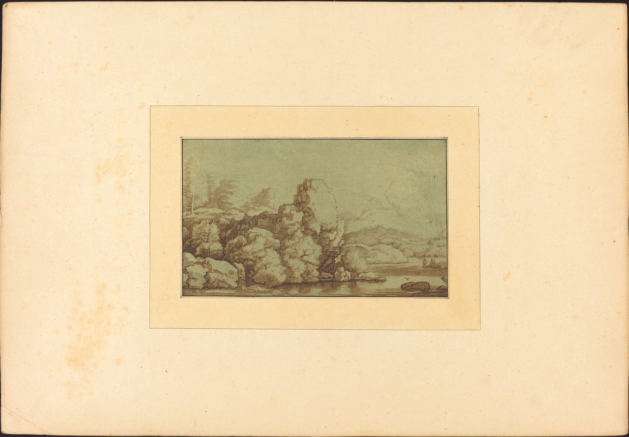 Landskap, utgiven 1780. av Allart van Everdingen