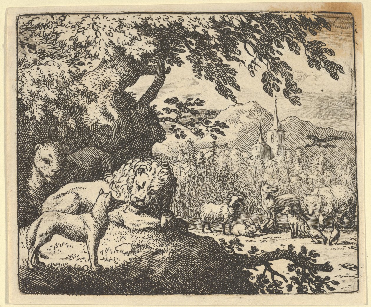 Renard fortsätter med sina lögner, 1650-75. av Allart van Everdingen