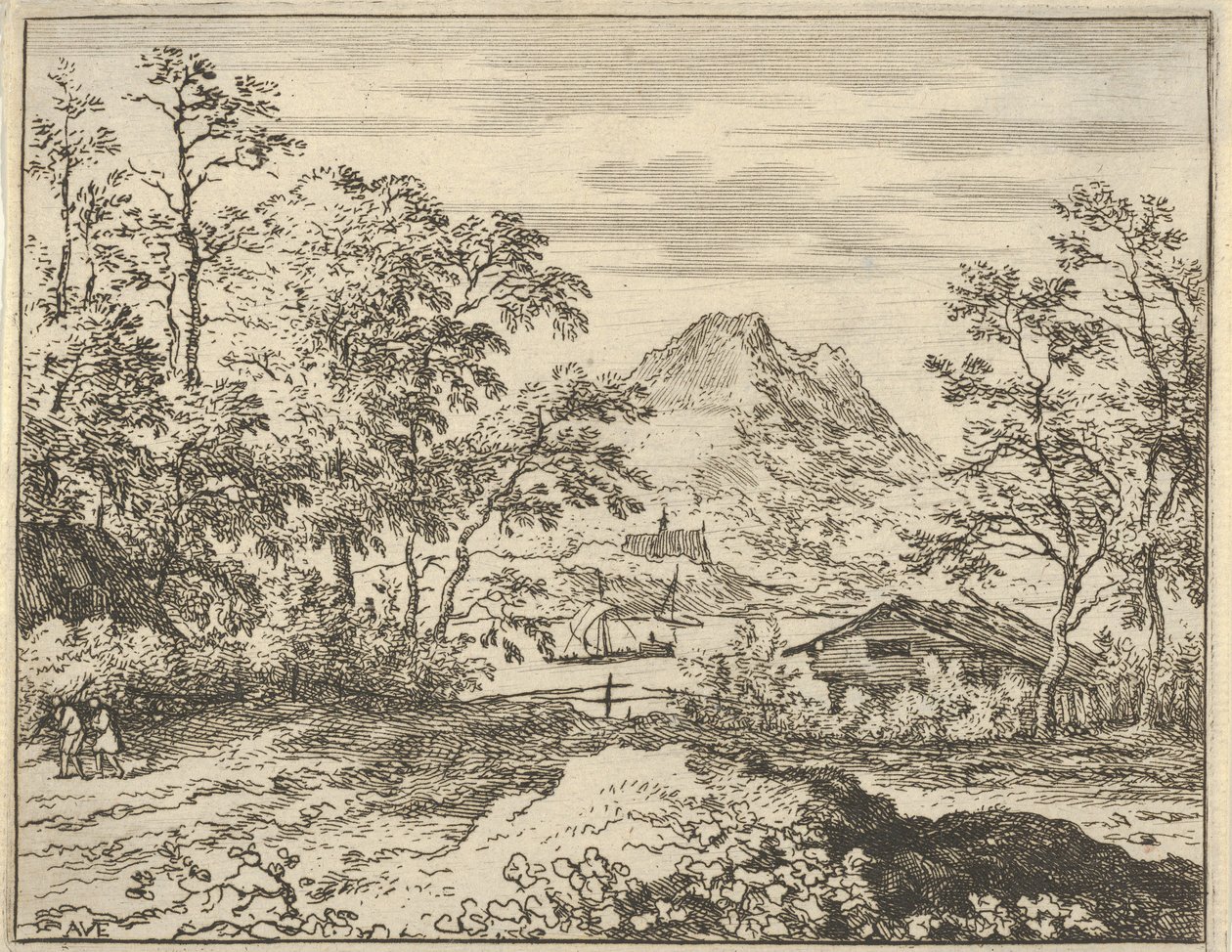 The Broad River, 1600-talet. av Allart van Everdingen