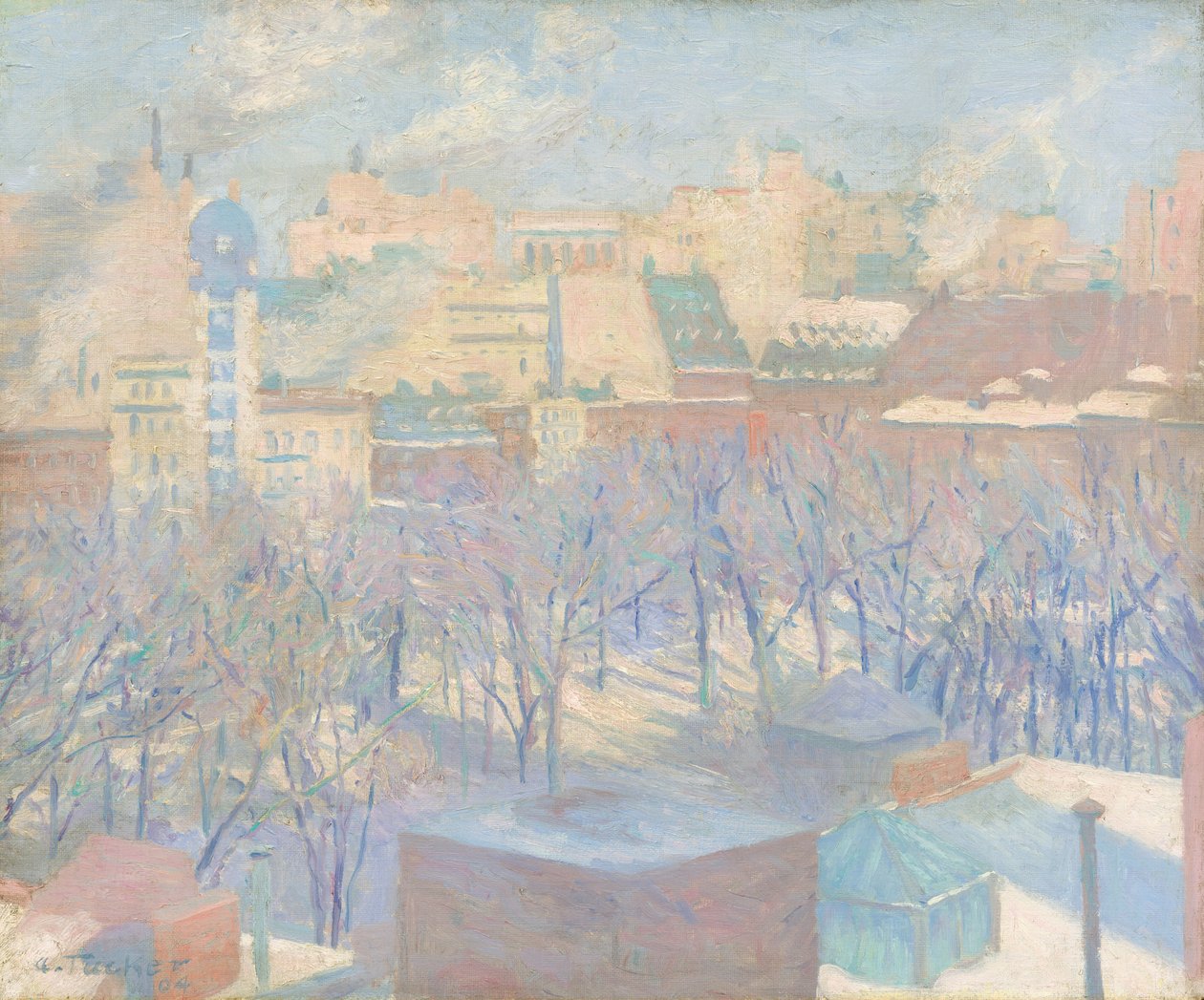 Madison Square, Snow av Allen Tucker