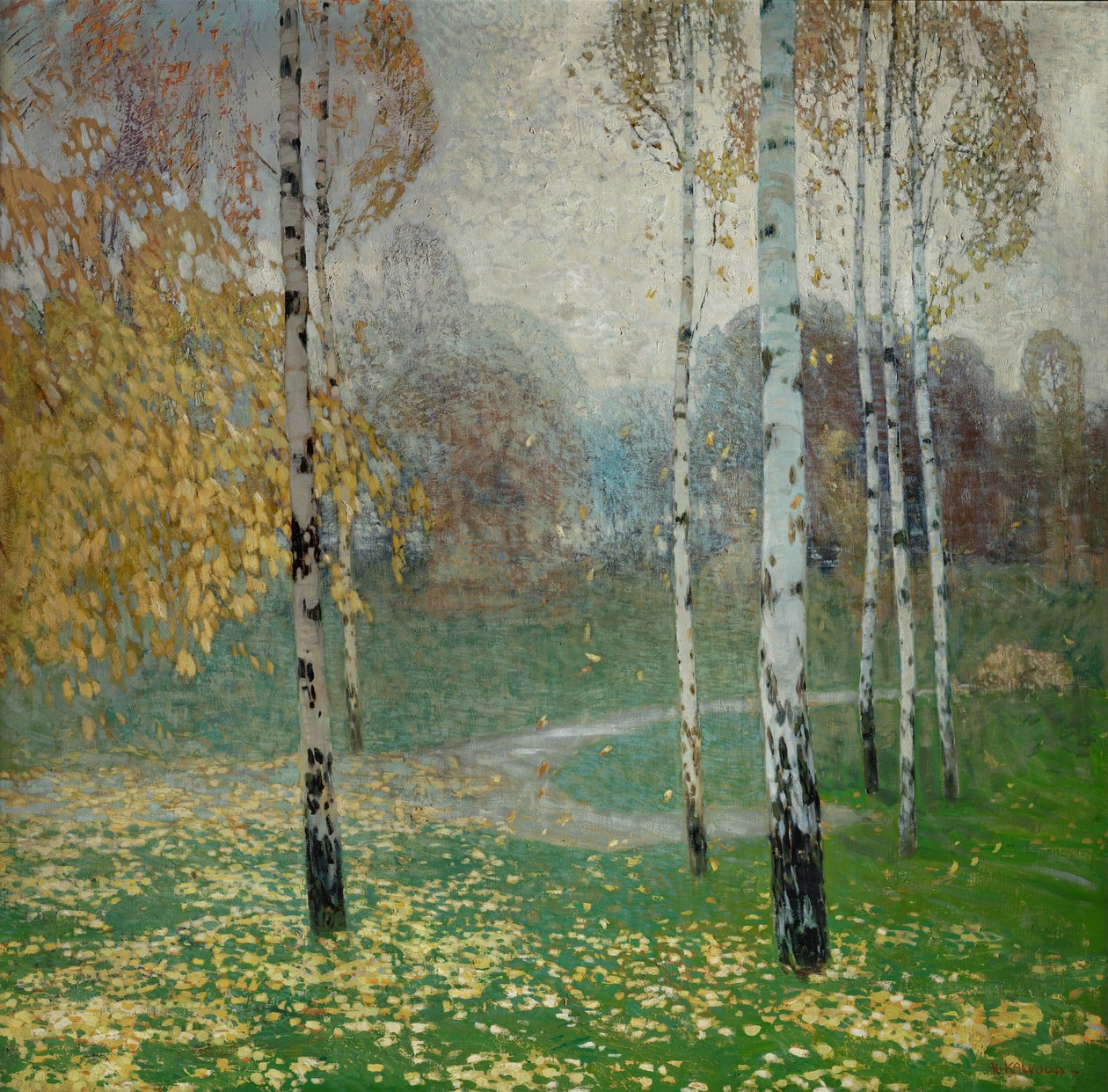Björkar, 1904 av Alois Kalvoda