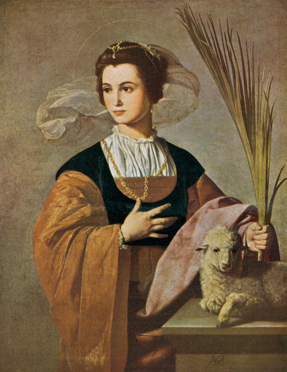 Tyska: Saint Agnes Saint Agnes av Alonso Cano