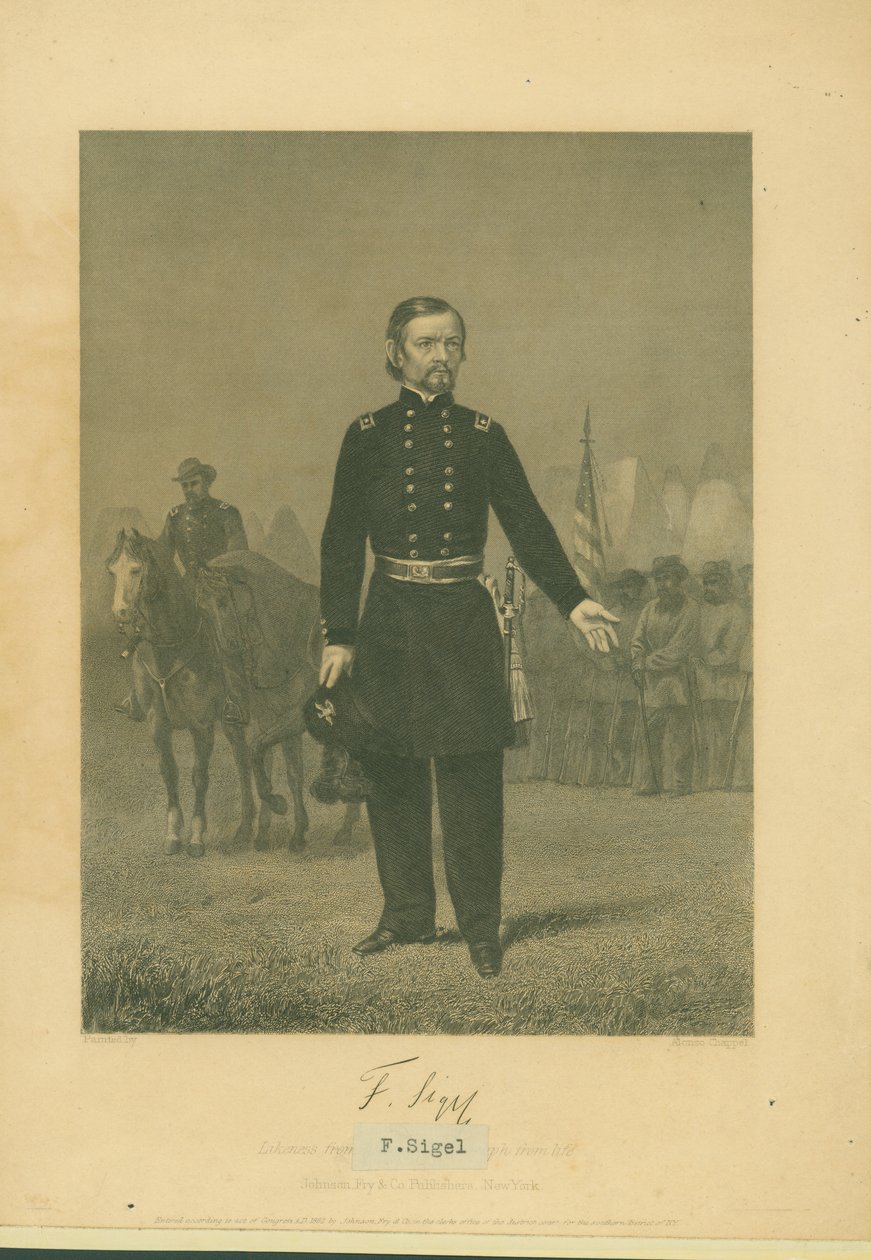 Franz Sigel, General (Union) av Alonzo Chappel